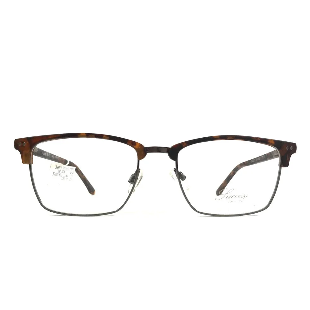 Success Eyeglasses Frames SS-502 MATT TORT Matte Tortoise Rectangle 53-18-145